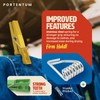 PORTENTUM Recycled Plastic Clothes Pegs, Pack of 40, Multicoloured, Environmentally