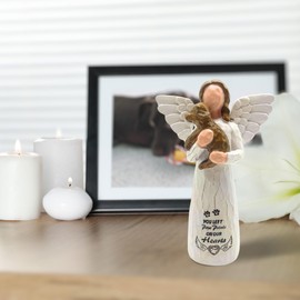 Dog Memorial Gifts for Loss of Dog, Pet Memorial Gifts for Dogs, -Sculpted Hand-Painted Angel Figurines – Loss of Dog Sympathy Gift, Dog Bereavement Gifts, Dog Remembrance Gift, Dog Passing Away Gifts