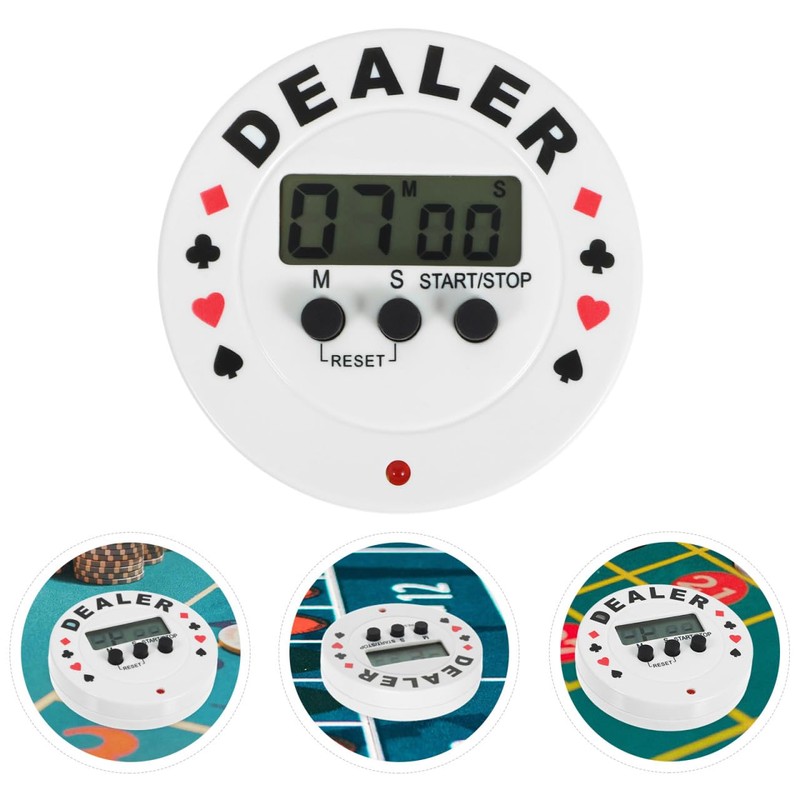 TOYANDONA Poker Timer Chess Timer Clock Timer Countdown Cooking Timer