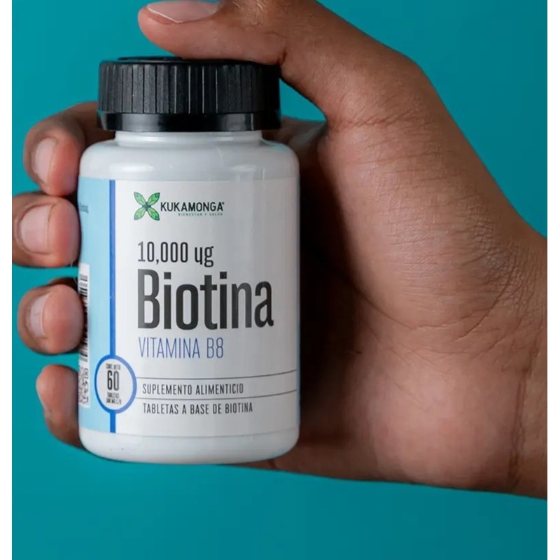 Biotina 10,000 Mg - 60 Cápsulas Sin Sabor