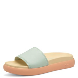 Tamaris Women's Vegan Flat Mules, Mint Comb, 40 EU