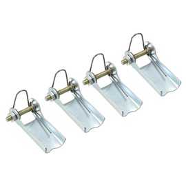 PATIKIL 1.3 Inch Replacement Hooks Latch, 4 Pack Metal Towing Receiver Hitch for Clevis Hook Trailer, Silver