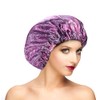 Fishent Gorro Ducha Grande Mujer Reutilizable Doble Capa Impermeable Ajustable