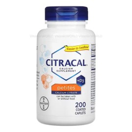 Bayer Citracal Calcio + Vitamina D3 + Sodio 200 Cápsulas Sabor Sin Sabor
