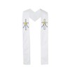 Autom Reversible Baptismal and Wedding Stole, White, One Size