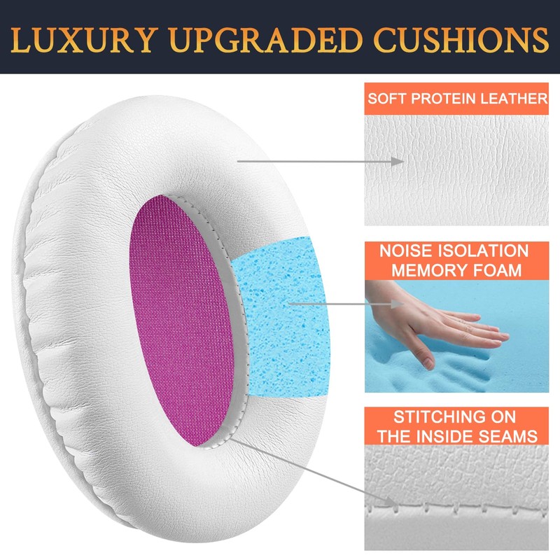 SOULWIT Replacement Earpads for HyperX Cloud 1/2/3/Pro/Core/Alpha/Alpha S/Alpha Pro/Flight/Flight S/Stinger/StingerS,
