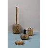 WENKO Rivara Painted Hand Made Soap Dish, Ceramic, Gold, 10