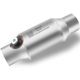 WaSaett 2.25" Universal Catalytic Converter with O2 Sensor Interface, designed for vehicles made before October 2005 (EPA compliant)