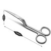 XTRM CRAFT 6 Inch Double Curved Scissors – Professional Grade,