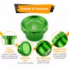WSAYS Green Aluminum Magnetic Diesel Fuel Cover Cap For Ram