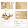 DIY 3D Wooden Ship Model Puzzle for Adults, Mechanical Woodcraft