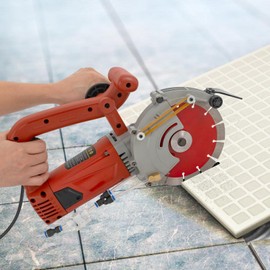 Electric Concrete Saw 4800W Wall Chaser Concrete Cutter,Speed 5000r/min,Single-chip Concrete Cutting Machine for Brick, Concrete Wall, Granite, Marble