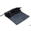 Trifold Biker's Large Wallet ID Card Holder With Chain Genuine