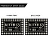 4Pack Farmhouse Decor Placemats Black White Buffalo Plaid Kitchen Inspirational