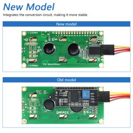 Freenove I2C IIC LCD 1602 Module, New Type TWI Serial 16x2 Display, Compatible with Arduino Raspberry Pi Pico ESP32 ESP8266