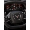 23766 C8 Corvette SEA WOLF GREY STEERING WHEEL VINYL STRIPE
