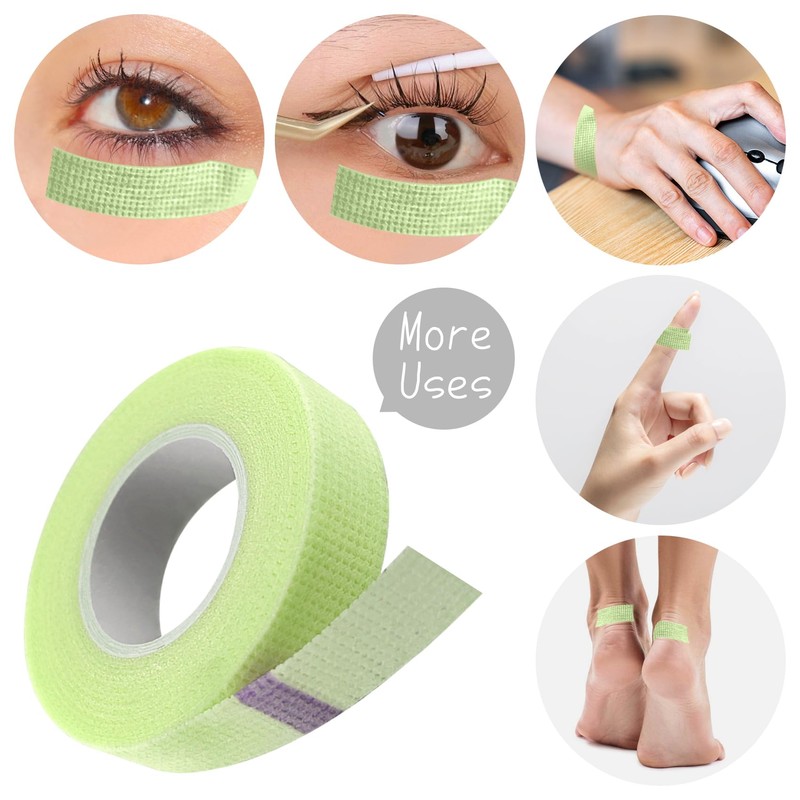 3 Rolls Lash Tape, Adhesive Eyelash Tapes, Makeup Tape, Micropore