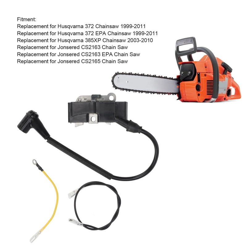 Chain Saw Ignition Coil 537162204 Copper Replacement for Jonsered CS2163