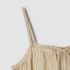 JAJU [JAJU] Women's Cotton Stripe Sleeveless Pajama Dress_Dark Beige