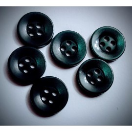 Unbranded 3/8" 4-Hole Dark Green Dress Shirt Buttons