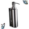 KONTONTY Stainless Steel Wall Mount Soap Dispenser Bathroom Sub Bottle