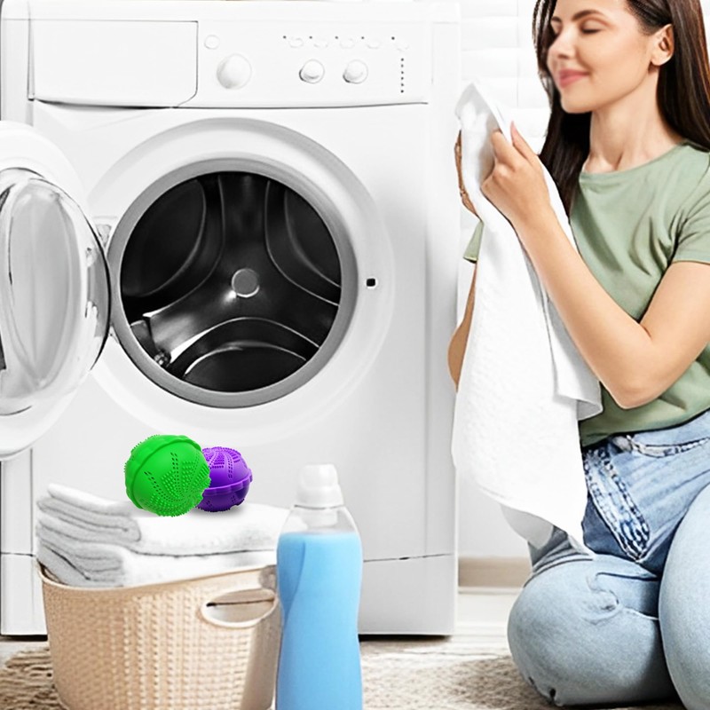 2PACK Laundry Balls Set Washer Ball for Super Washing Machine