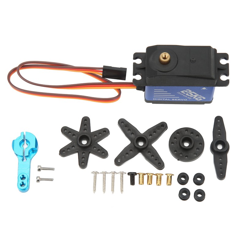 RC Digital Servo Blue Aluminium Alloy 25kg 25T Large Torque
