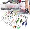 106pc Multifunctional Fishing Tackle Kit Metal Spoon Fishing Mixed Hard