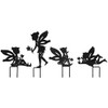 ProdBuy_Ltd Set of 4 Metal Fairy Garden Silhouette Stakes