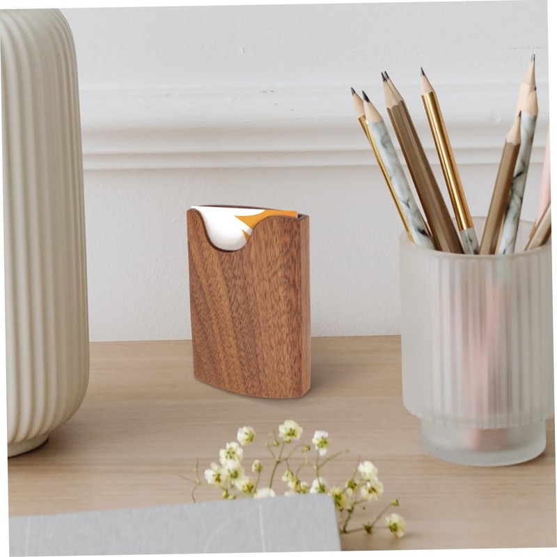 Operitacx International Travel Must Haves Wooden Card Box Business Card