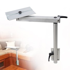 YIUIY Removable Table Leg 360 Degree Rotation Laptop Table Leg Detachable Height Adjustable Aluminum Alloy Table Leg Bracket Compatible with RV Yachts Caravan Motorhome