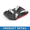 A ABSOPRO Burgundy Nonslip Gas Clutch Brake Pedal Pad Covers