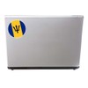 2 x 10cm Barbados Flag Vinyl Sticker Decal Laptop Travel