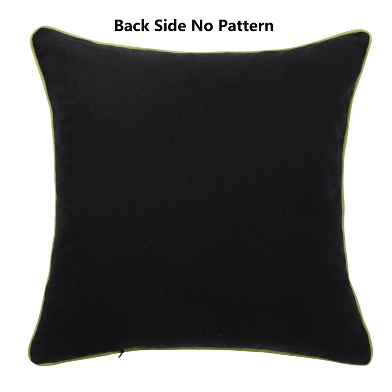 Holibeat Spring Embroidered Birds Tree Throw Pillow Covers Peacock Decorative
