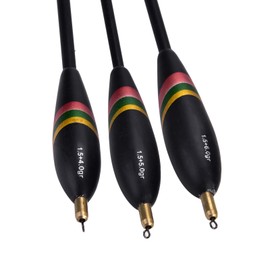 3Pcs Durable Wooden Fishing Floats Set Bobbers Tackle Accessory, Made of Premium Balsa Wood, Strong Buoyancy, Colorfast, Water Resistant, Suitable for Different Types of Fishing,