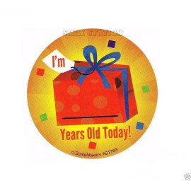 Unbranded 10 I'm Years Old Today Bday Write On Stickers Kid Party Teacher School Student