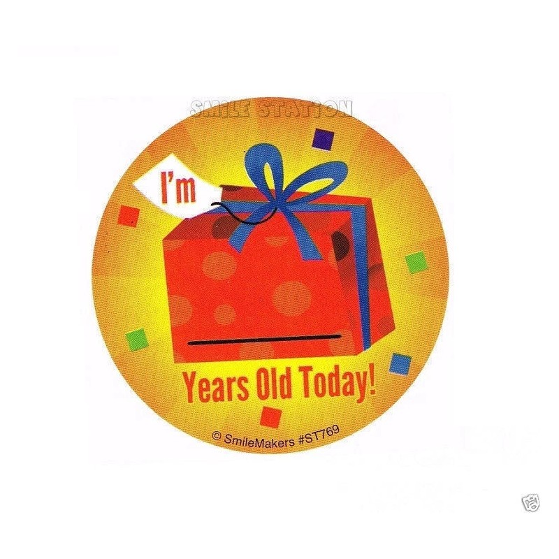 Unbranded 10 I'm Years Old Today Bday Write On Stickers