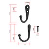 Fuxxer® 10 x Classic Metal Hooks, Towel Hooks, Iron Hooks,