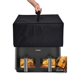NUENSS-ROR Air Fryer Cover Heavy Duty Heat-Resistant Dust-proof Waterproof Dust Cover Case Compatible With COSORI Dual Basket Air Fryer 9 Qt Double Airfryer (18.5"D X 17.7"W X 11.4"H)