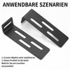 4 Pcs Angle Corner Brackets for Wood, Adjustable L-Shaped Metal