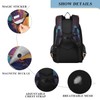 Dragon Backpack for Boys Girls,Crescent Moon Star Dragon Backpack Students