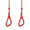 Children Adult Pull up Rings Plastic Trapeze Swing Triangular Gym