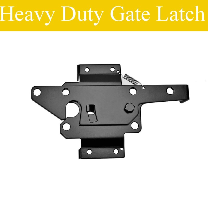 NIDAYE Self-Locking Gate Latch - Post Mount Automatic Gravity Lever