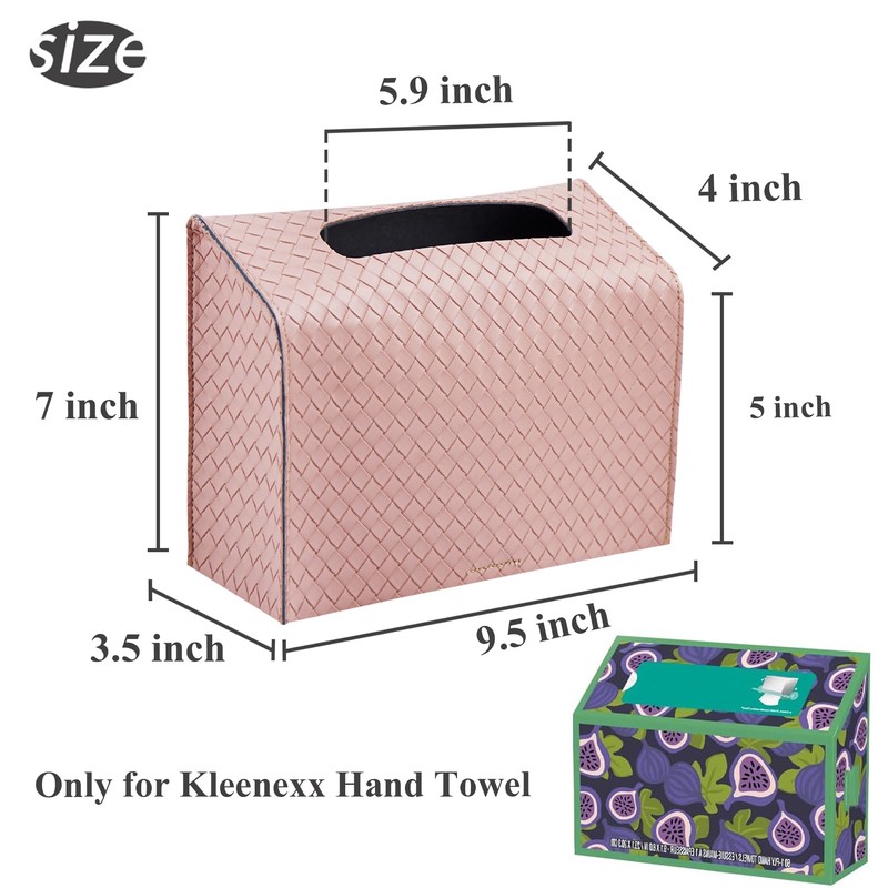 LIZIMANDU Leather Cover for Disposable Paper Hand Towel Box, Compatible