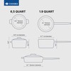 Daniks Classic 11-Piece Stainless Steel Cookware Set with Glass Lids,
