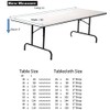 ADD&SHIP Rectangle Tablecloth (54” x 72”) Long, Polyester, Reusable Table