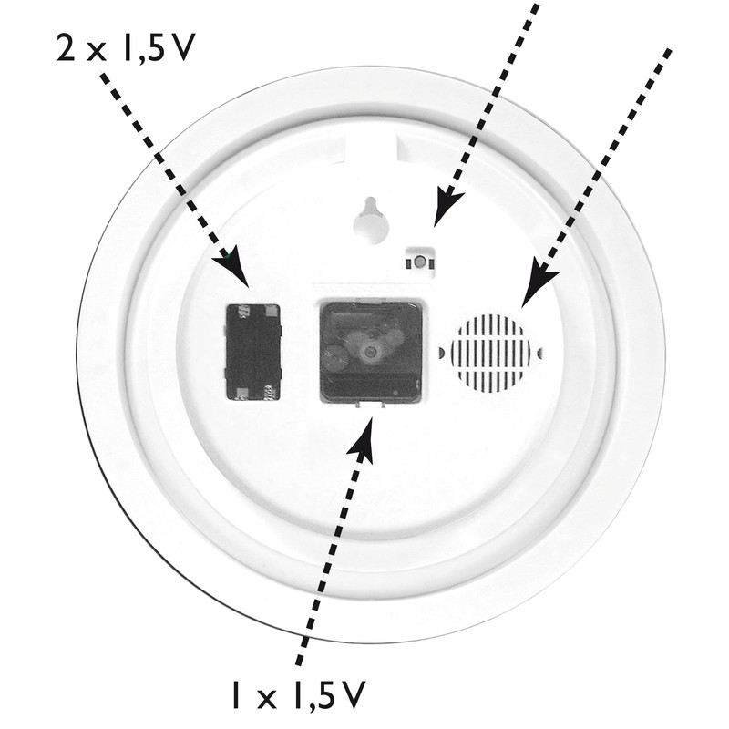 KOOKOO Singvogel Water Lily, Singing birdclock Includes 12 Genuine Original