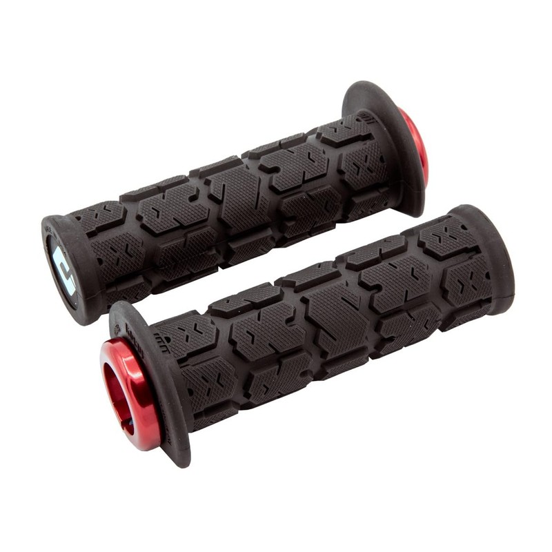 ODI Black & Red Rogue Lock On Grips for ATV's