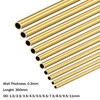 TA-VIGOR 10pcs Brass Tube, 1.5mm 2.5mm 3.5mm 4.5mm 5.5mm 6.5mm
