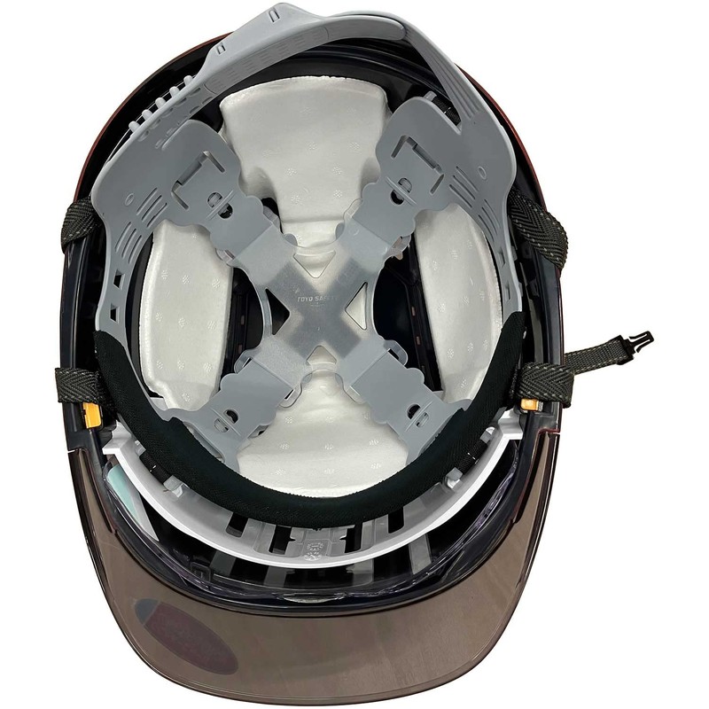 Toyo Safety No. 391FSMMRD Metallic Matte Helmet Red